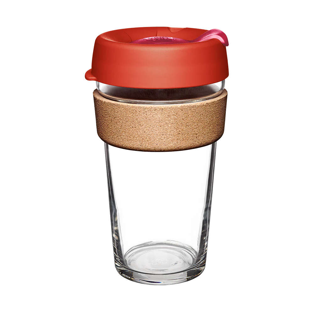 Brew Cork Glass Cup - 16oz | Daybreak