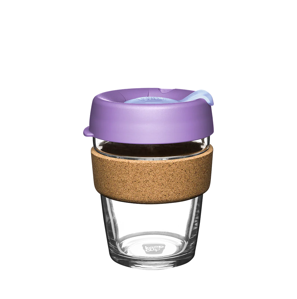 Brew Cork Glass Cup - 12oz | Moonlight