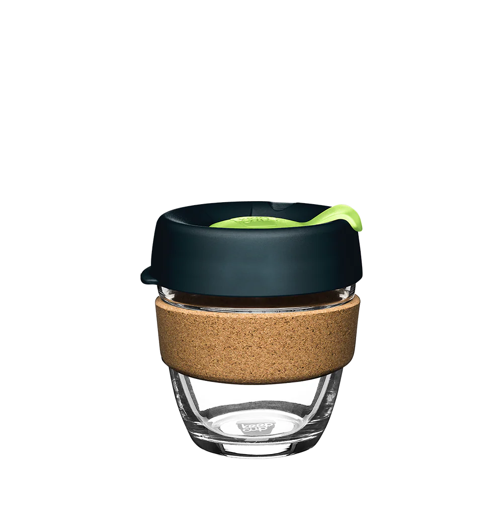 Brew Cork Glass Cup - 8oz | Deep