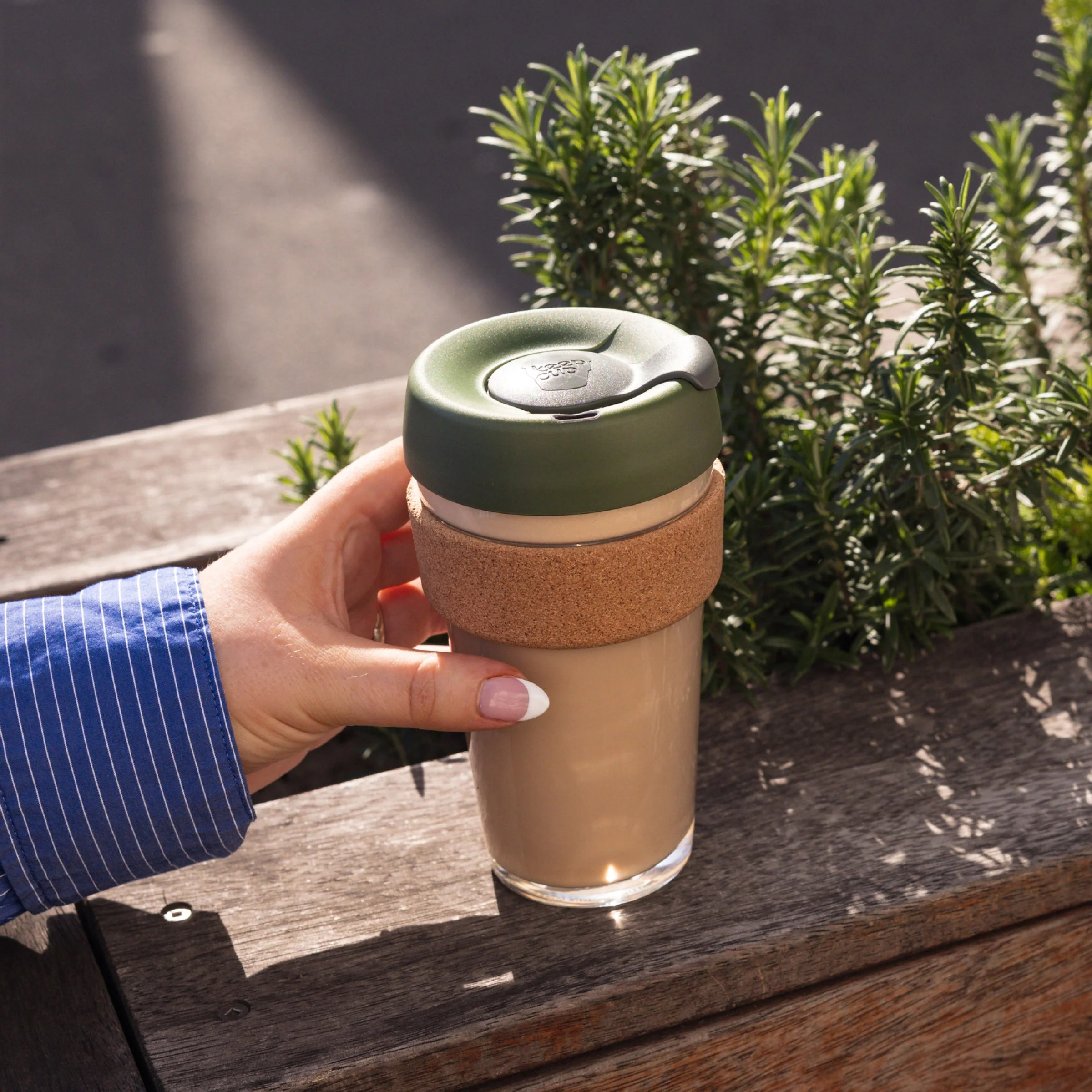 Brew Cork Glass Cup - 16oz | Pine - Image 5