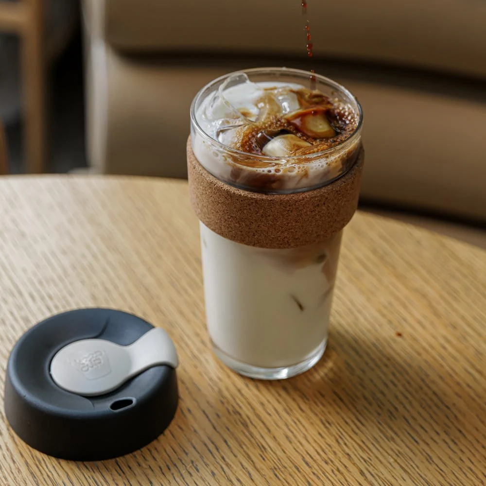 Brew Cork Glass Cup - 16oz | Press - Image 4