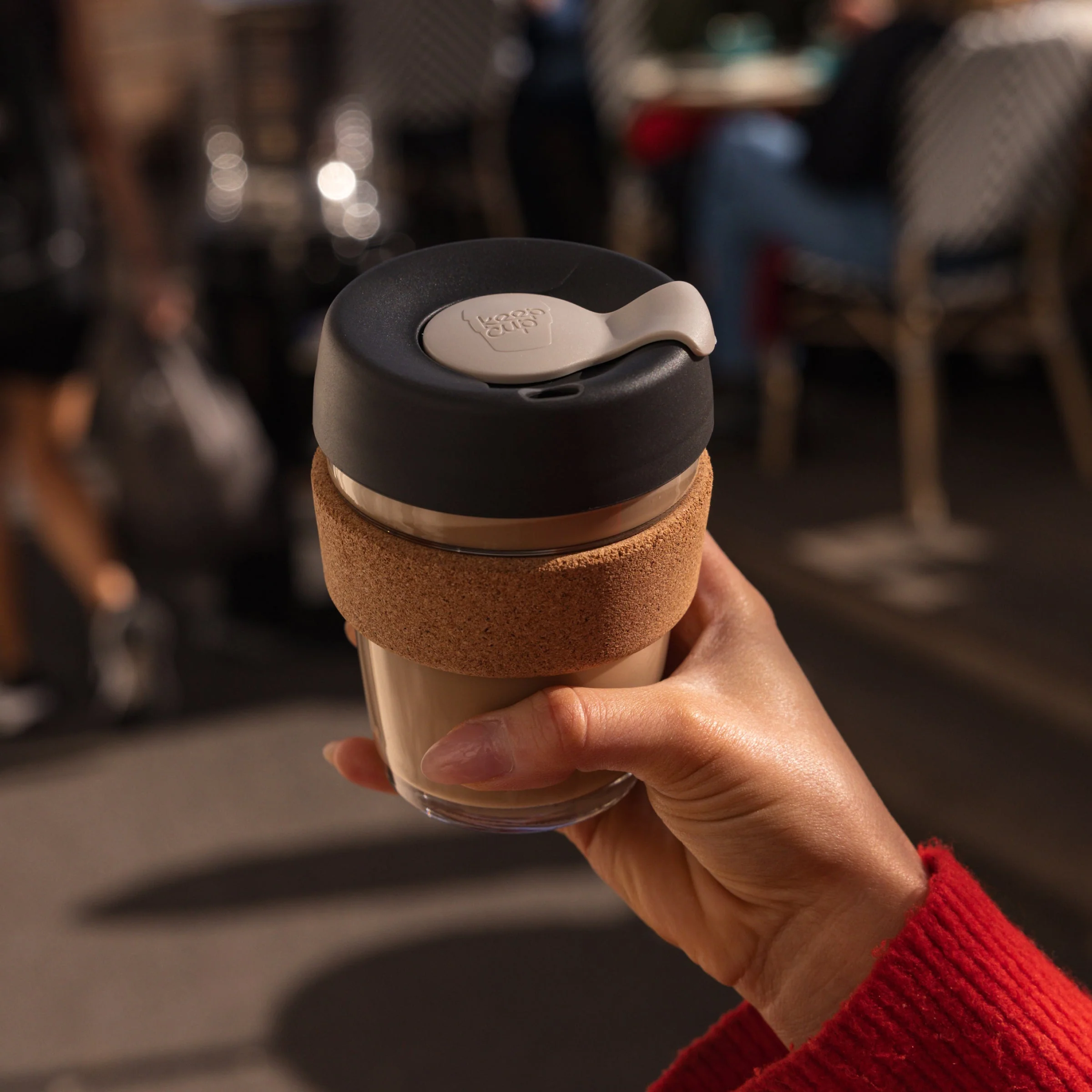 Brew Cork Glass Cup - 12oz | Press - Image 2