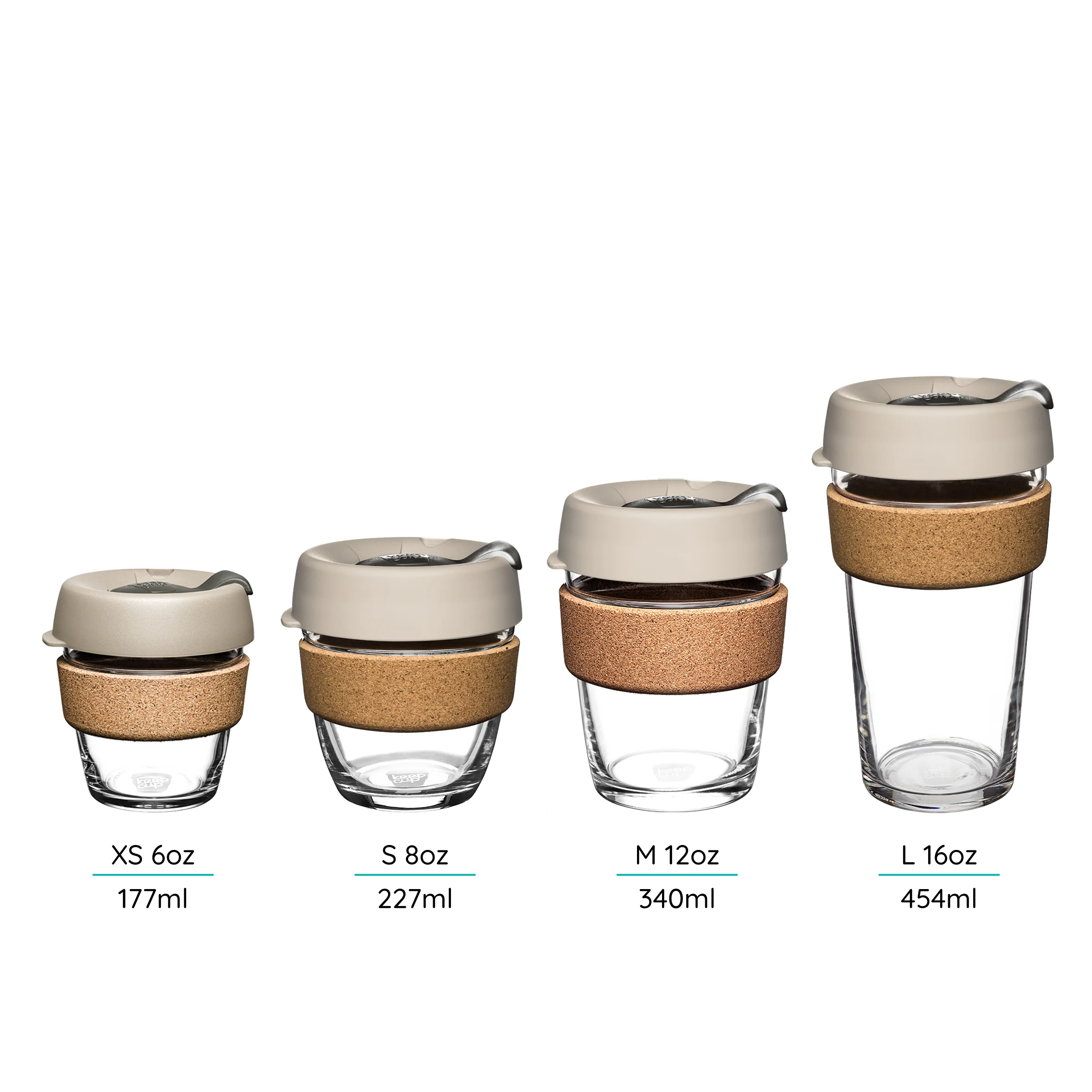 Brew Cork Glass Cup - 8oz | Pine - Image 5