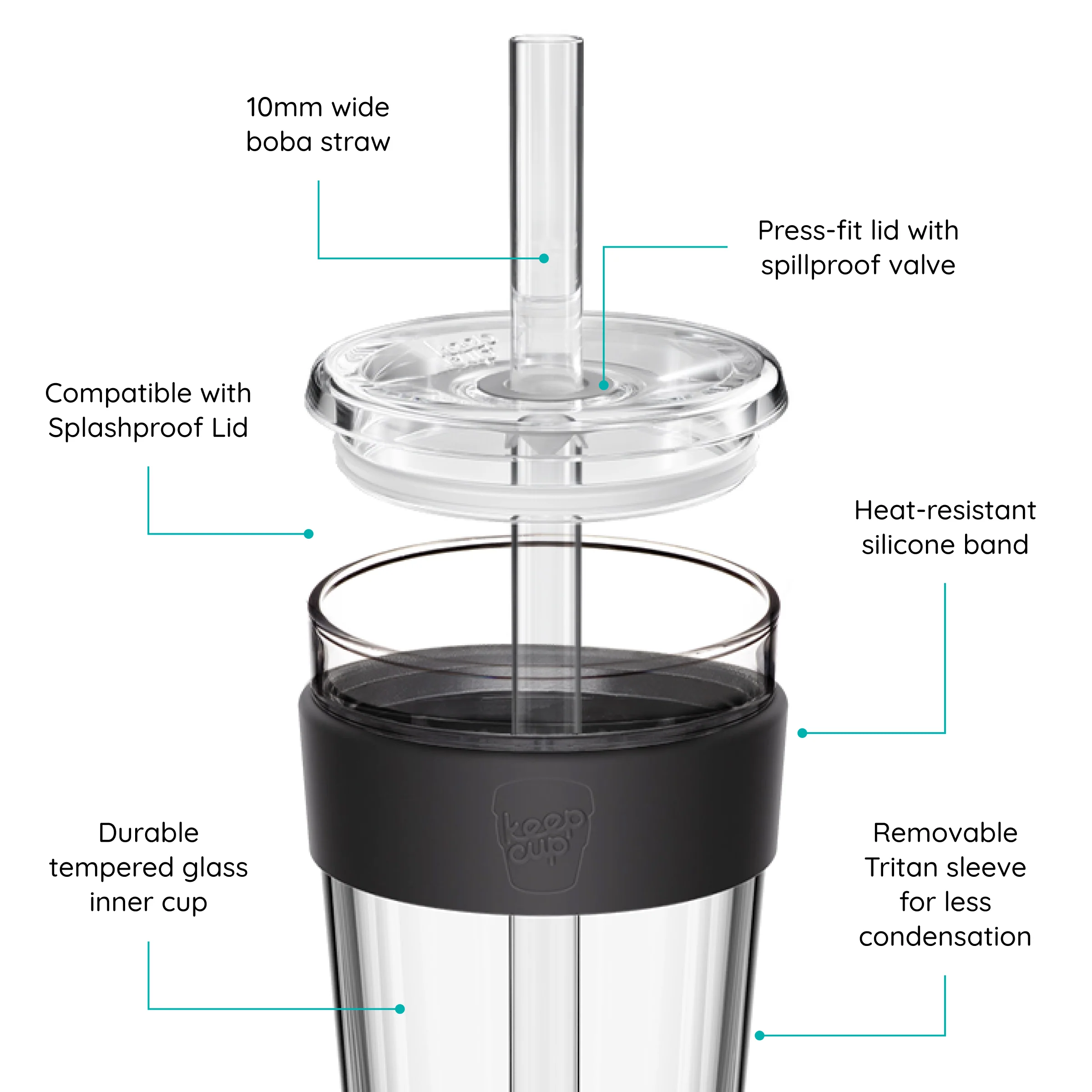 Cold Cup Longplay Boba - 12oz | Bubblegum - Image 3