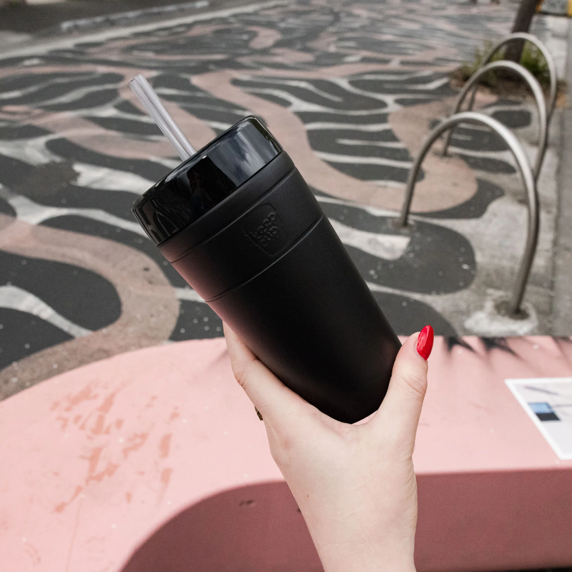 Commuter Cold Cup - 16oz | Black - Image 4