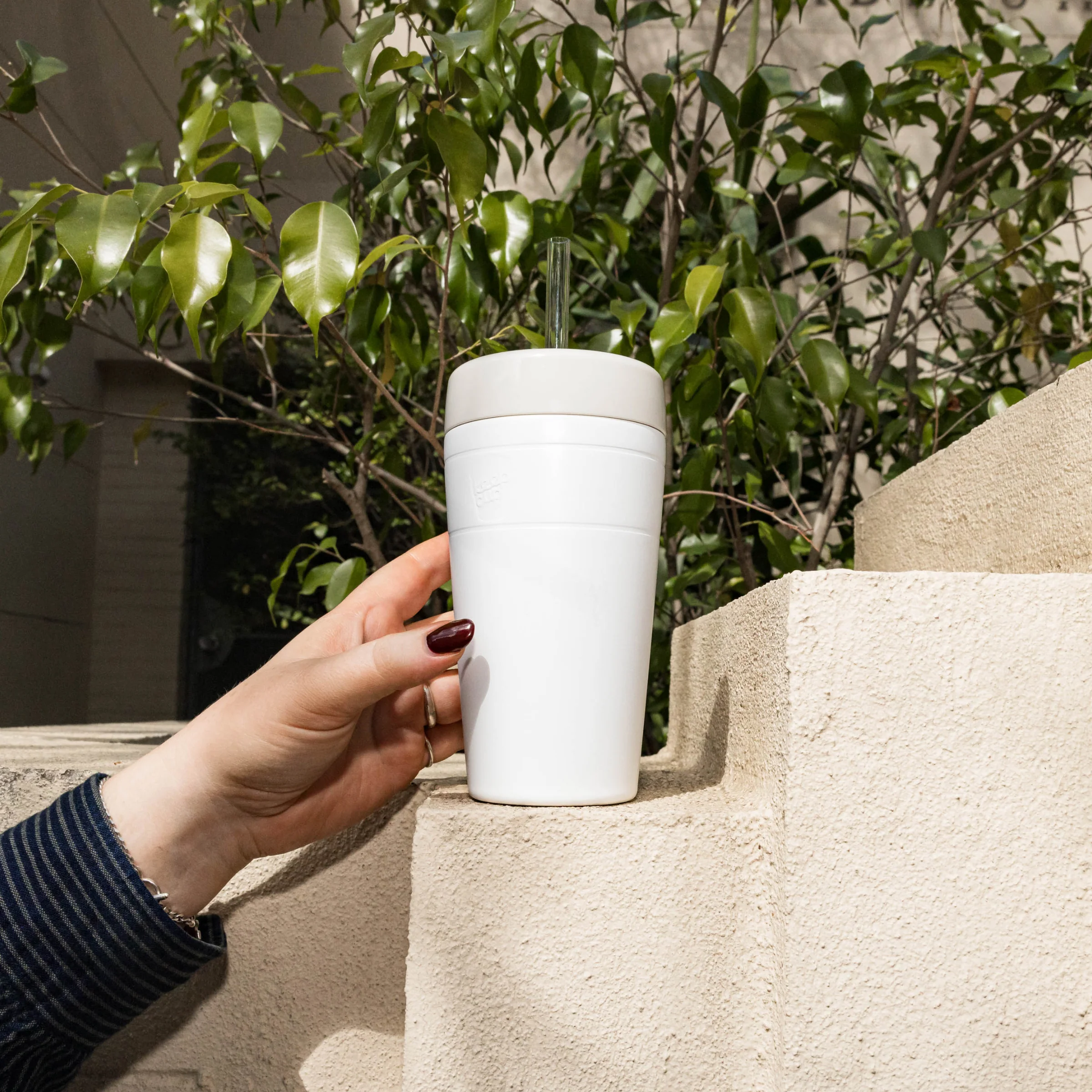 Commuter Cold Cup - 16oz | Bone White - Image 2
