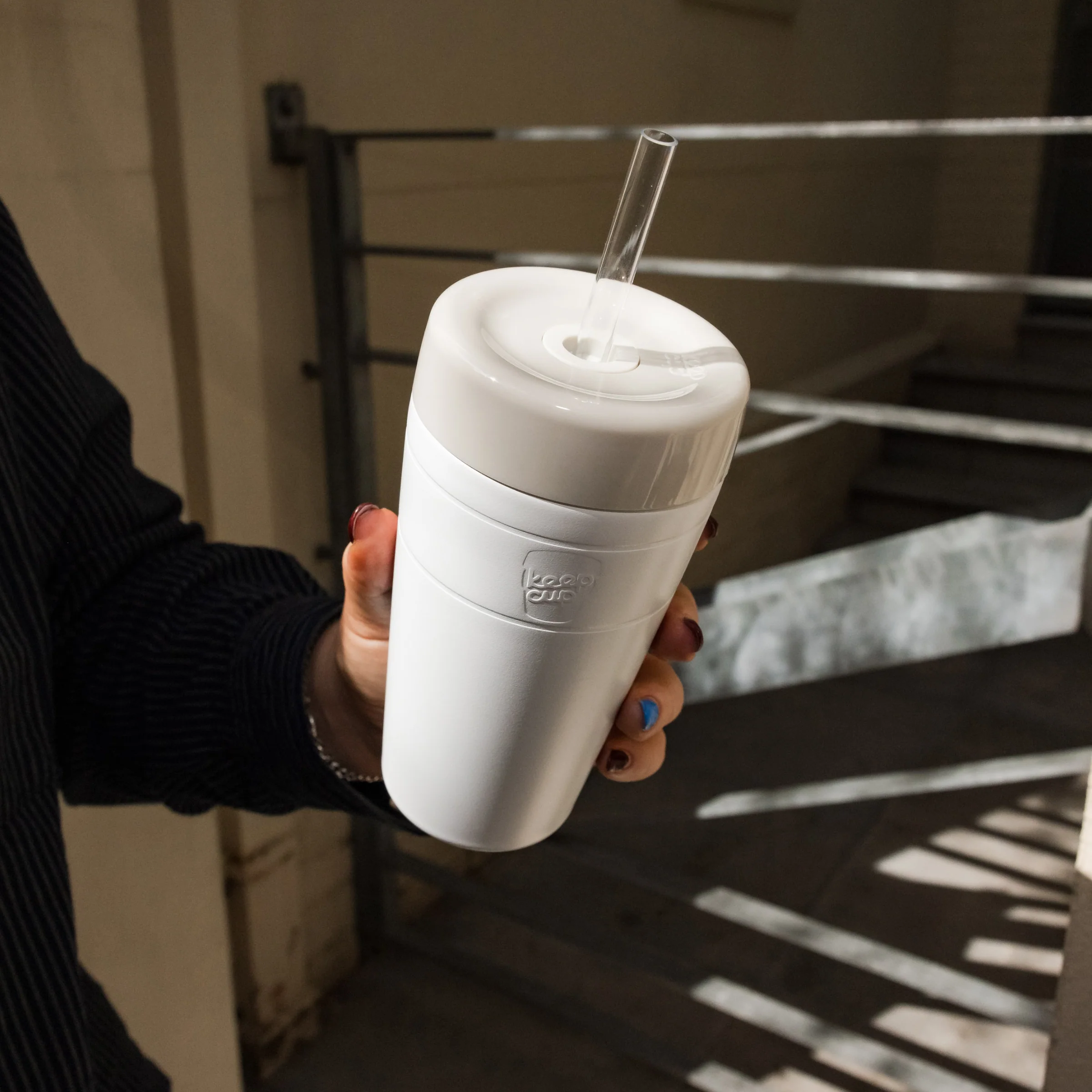 Commuter Cold Cup - 16oz | Bone White - Image 4
