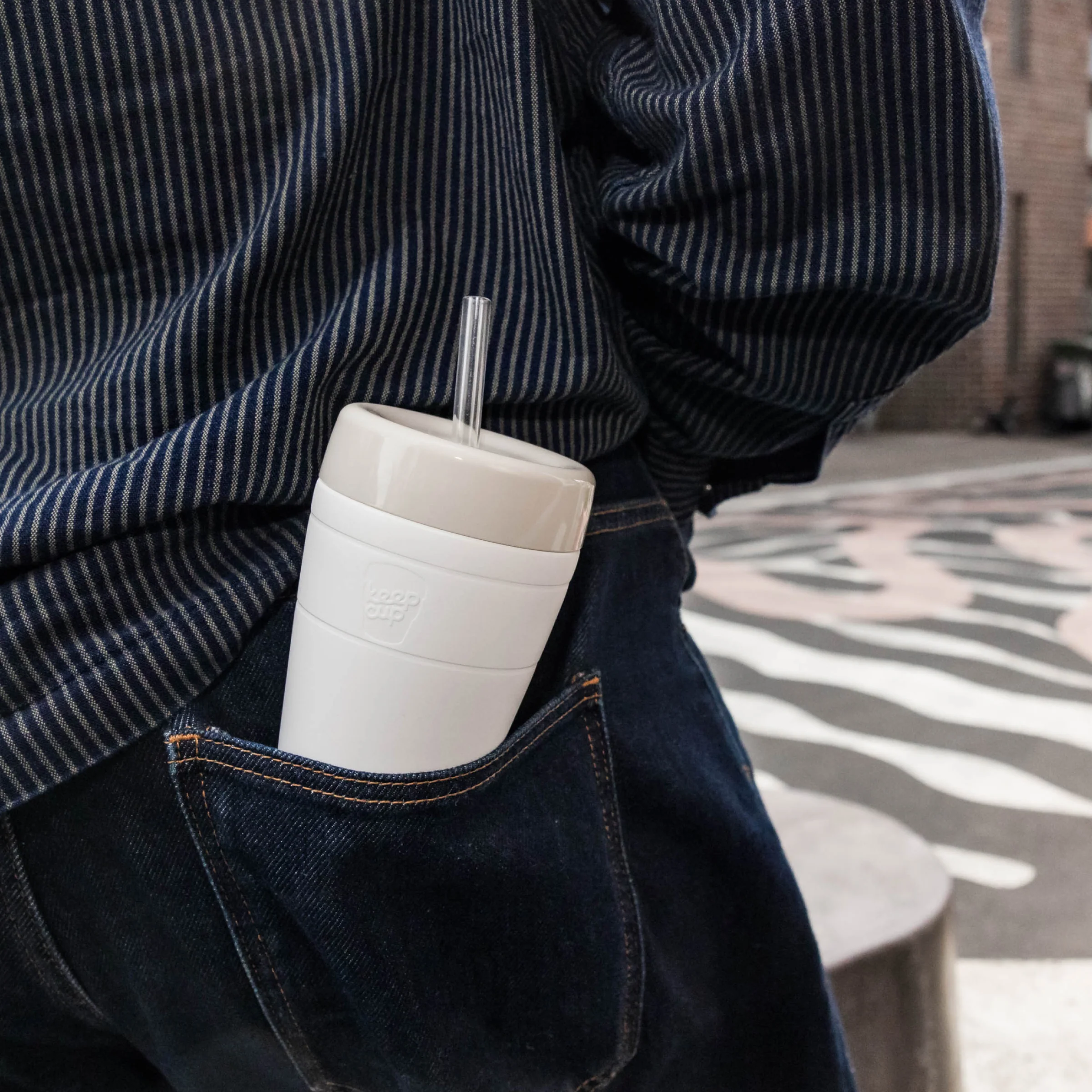 Commuter Cold Cup - 12oz | Bone White - Image 4