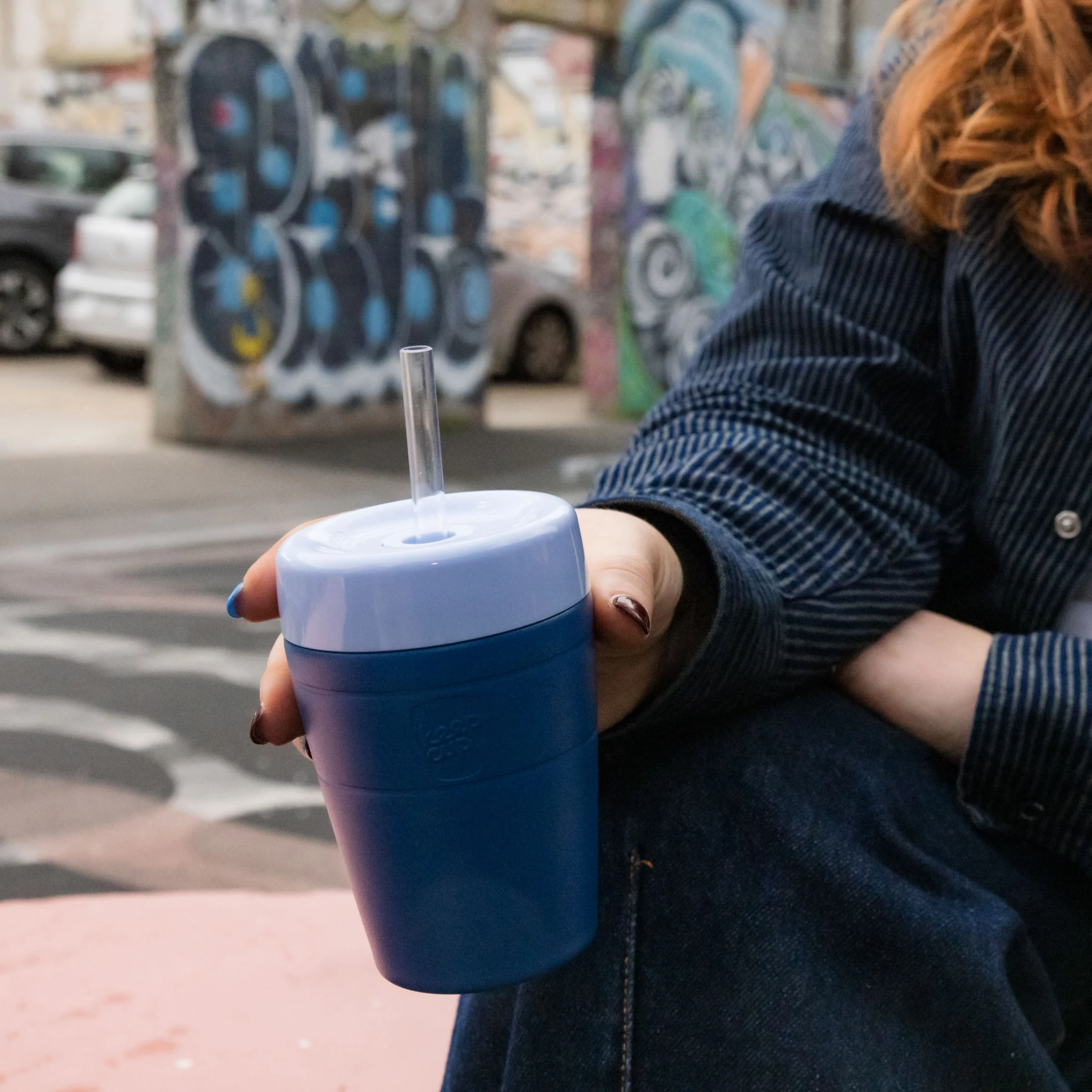 Commuter Cold Cup - 12oz | Cobalt - Image 2