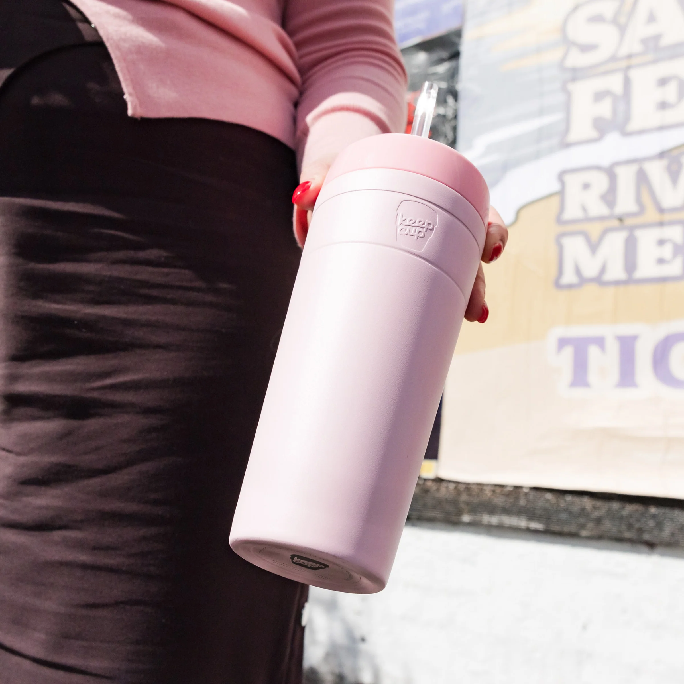 Commuter Cold Cup - XL 20oz | Pashmak Pink - Image 5