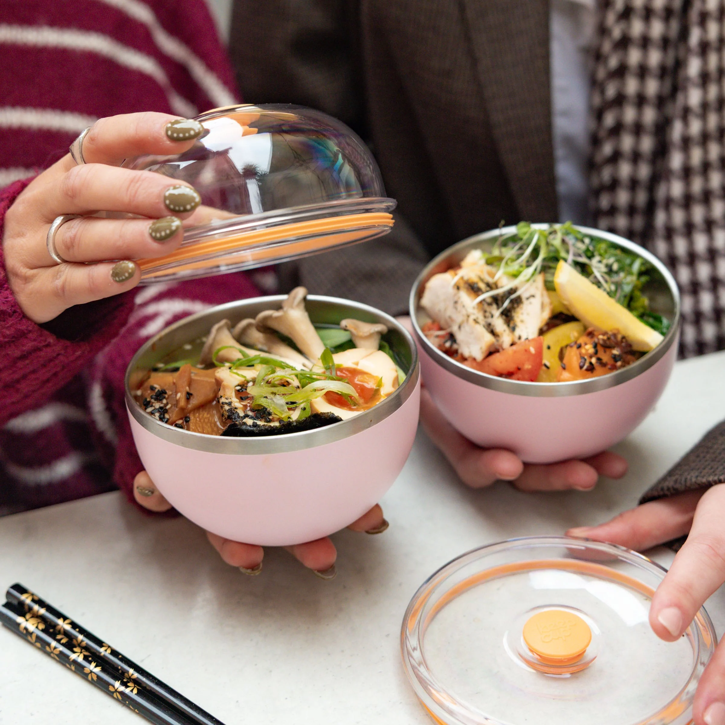 Go Bowl Luxe - Dome Lid | Pashmak Pink - Image 2