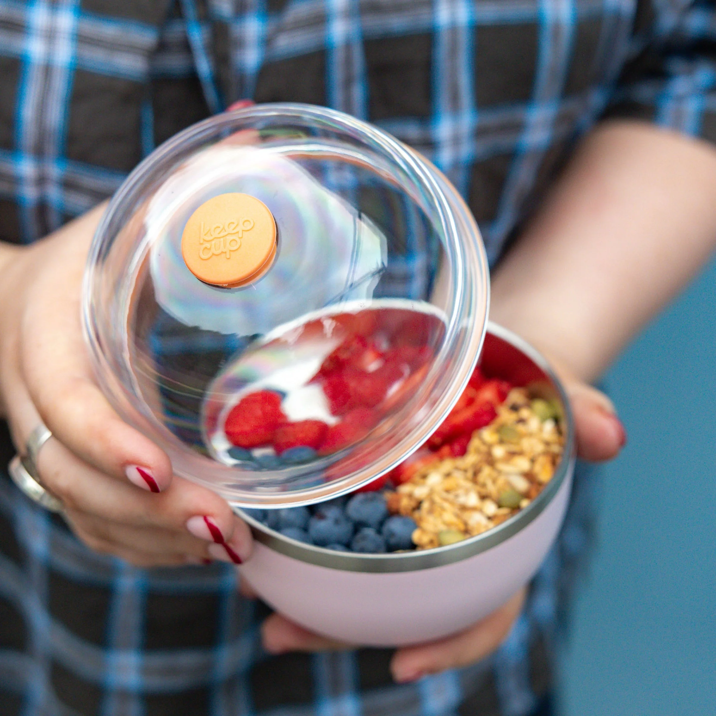 Go Bowl Luxe - Dome Lid | Pashmak Pink - Image 4