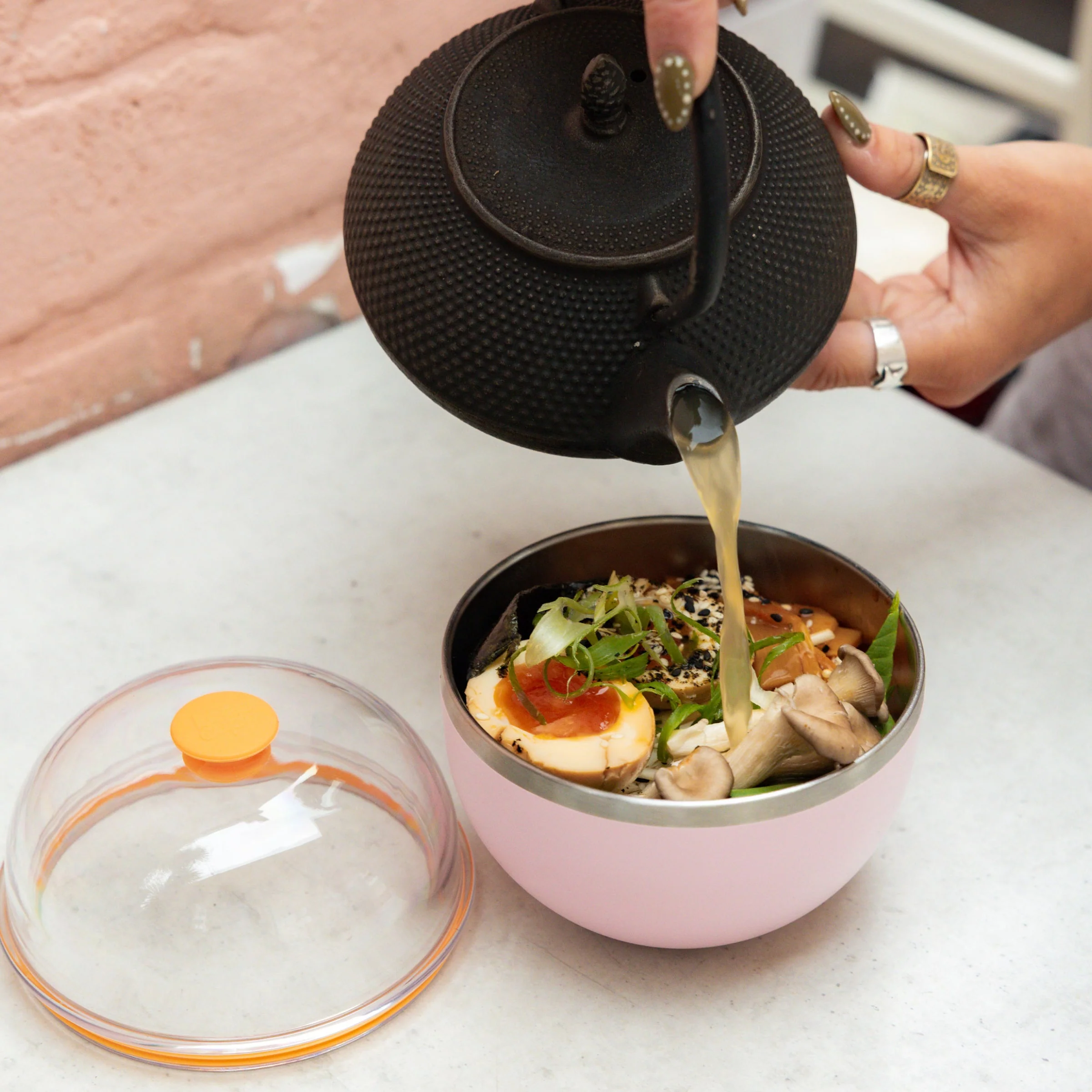 Go Bowl Luxe - Dome Lid | Pashmak Pink - Image 5