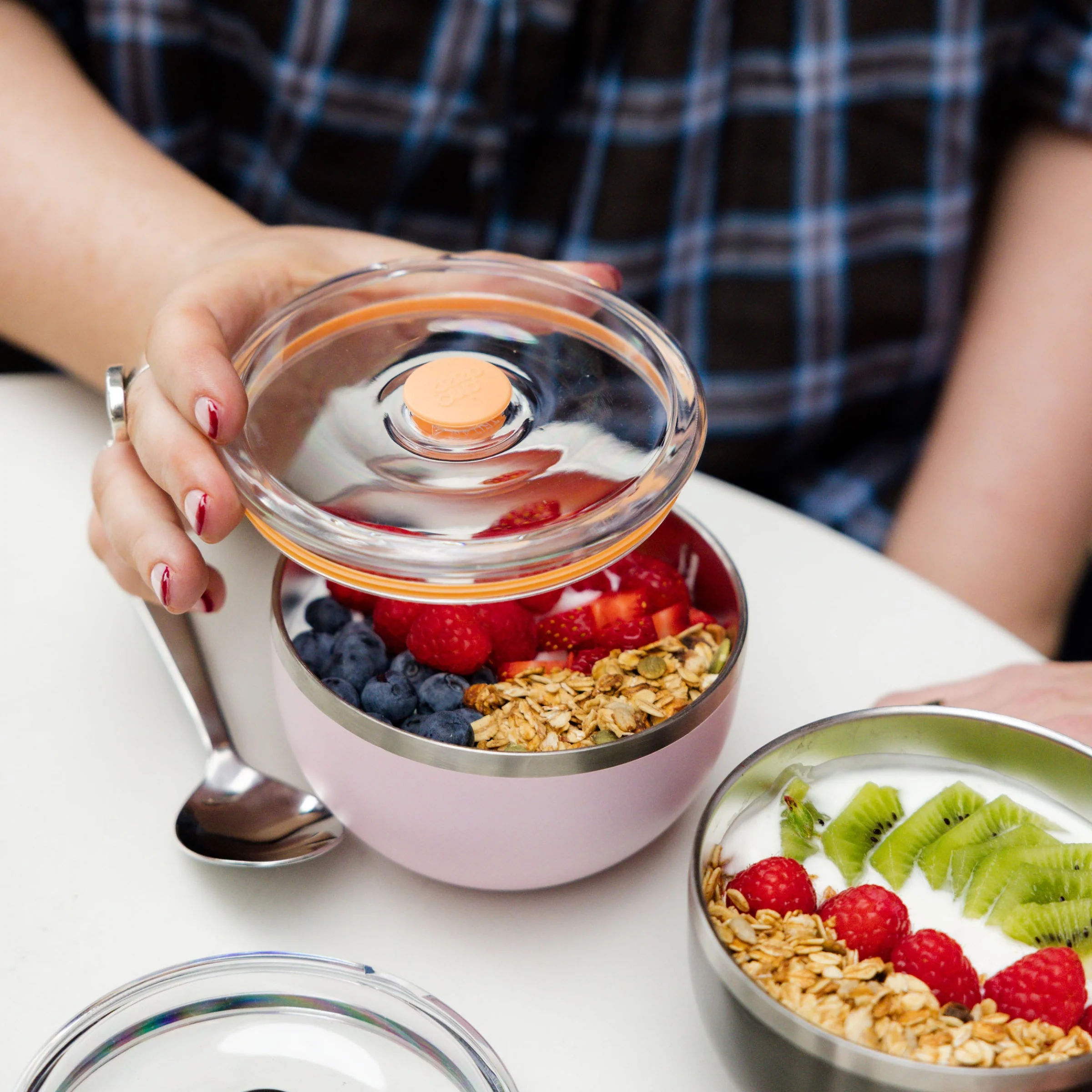 Go Bowl Luxe - Flat Lid | Pashmak Pink - Image 4