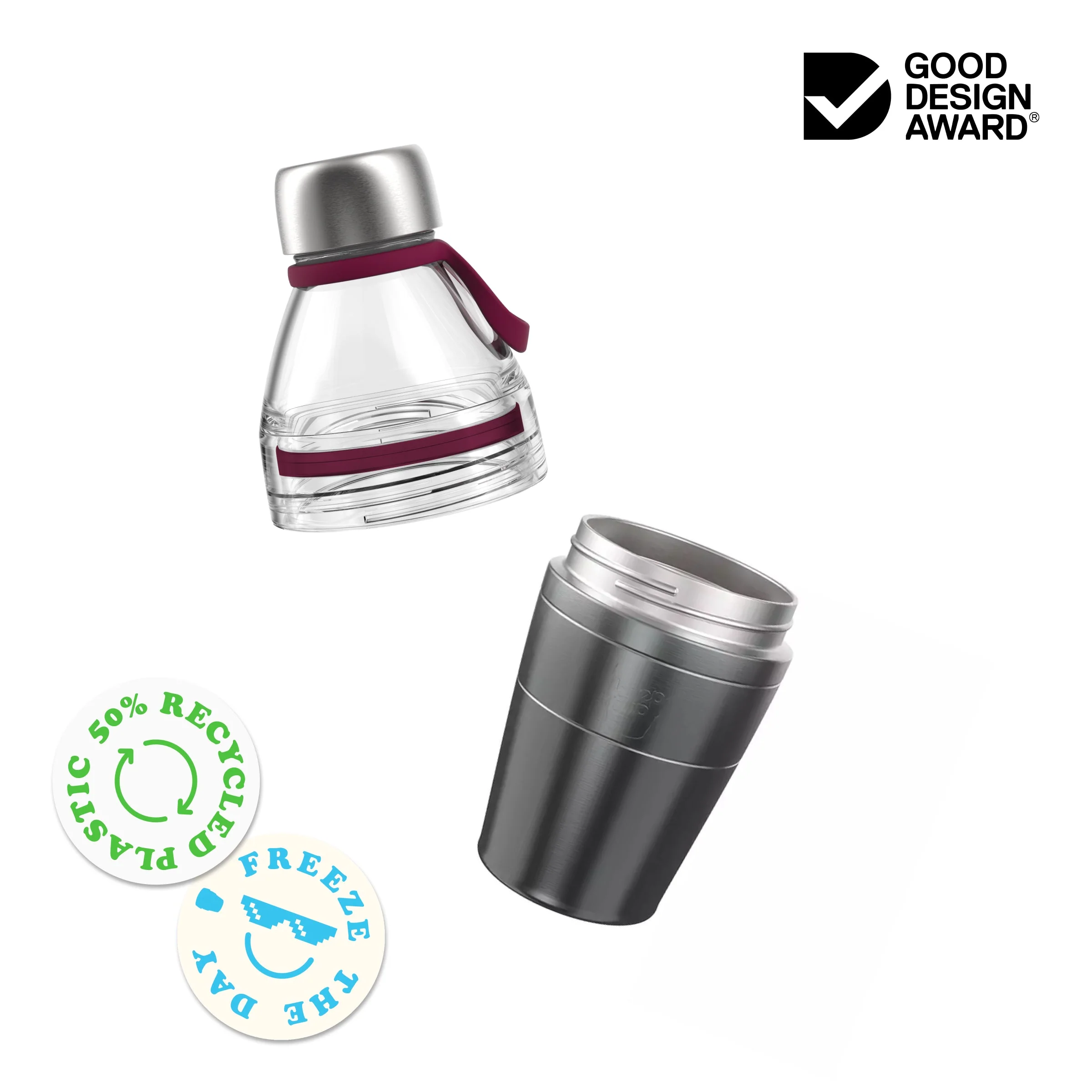 Helix Bottle - 530ml | Fuchsia - Image 2